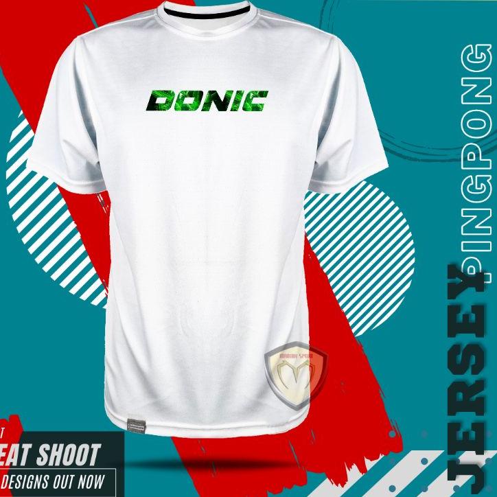LANGSUNG ATC.. KPDP01 - KAOS PINGPONG BAJU TENIS MEJA DONIC JERSEY PREMIUM SABLON DTF TERBARU