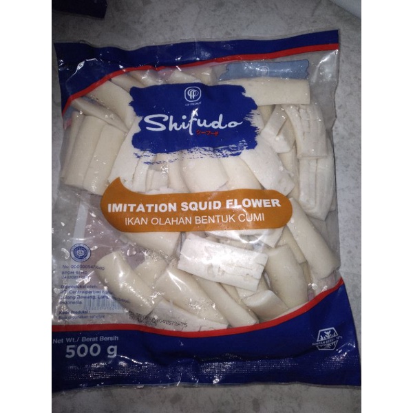 

Imitation squid flower ikan olahan bentuk cumi