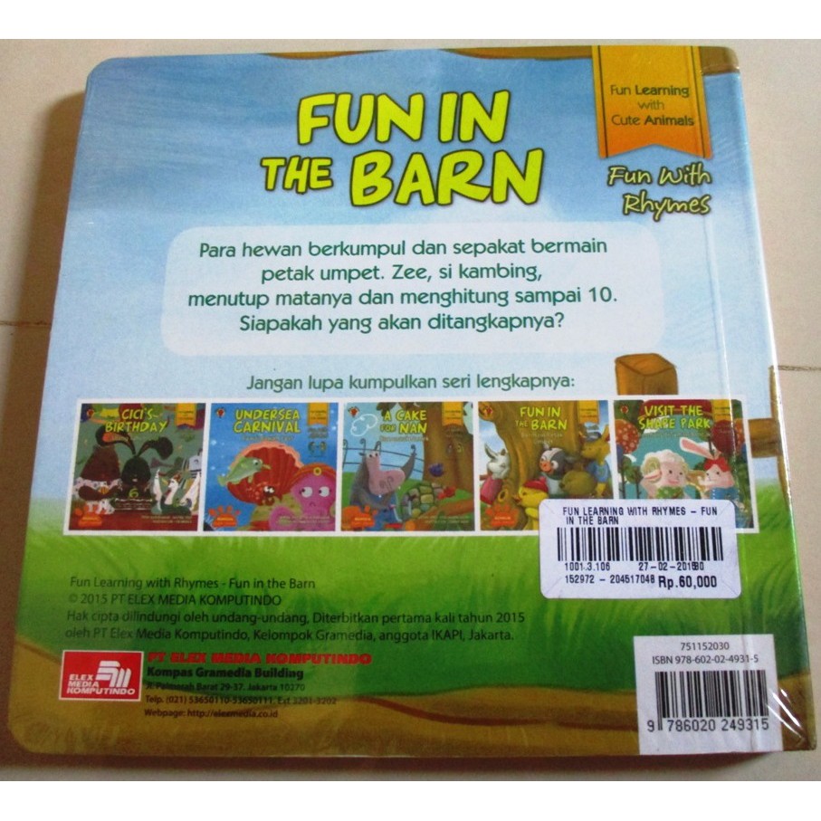 Fun With Rhymes Fun In The Barn Bermain Petak Umpet Watiek Ideo Shopee Indonesia