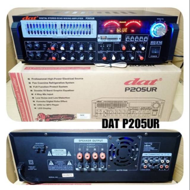 AMPLI DAT P-205 UR BLUETOOTH