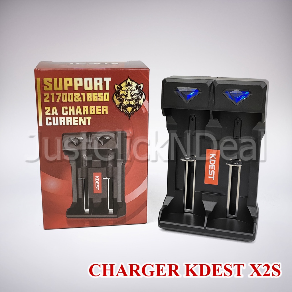 KDEST X2S Charger 18650 21700 2A Authentic Original