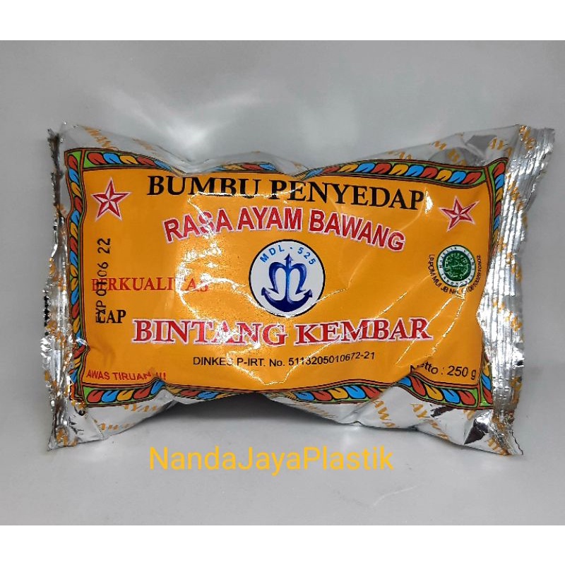 

Bumbu masak / Bumbu tabur atom bintang / Rasa ayam bawang 250 Gram
