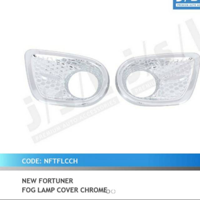 Cover foglamp Fortuner 2008-2012 chrome jsl