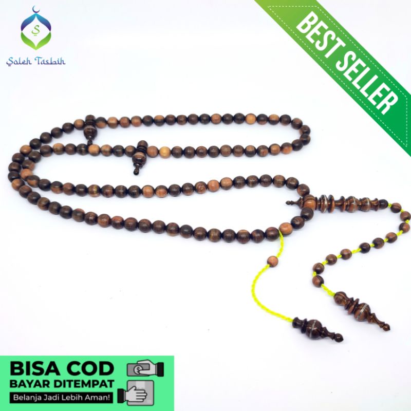 Tasbih Kayu Tesek Merapi Kepala Super Size 8mm!! COD