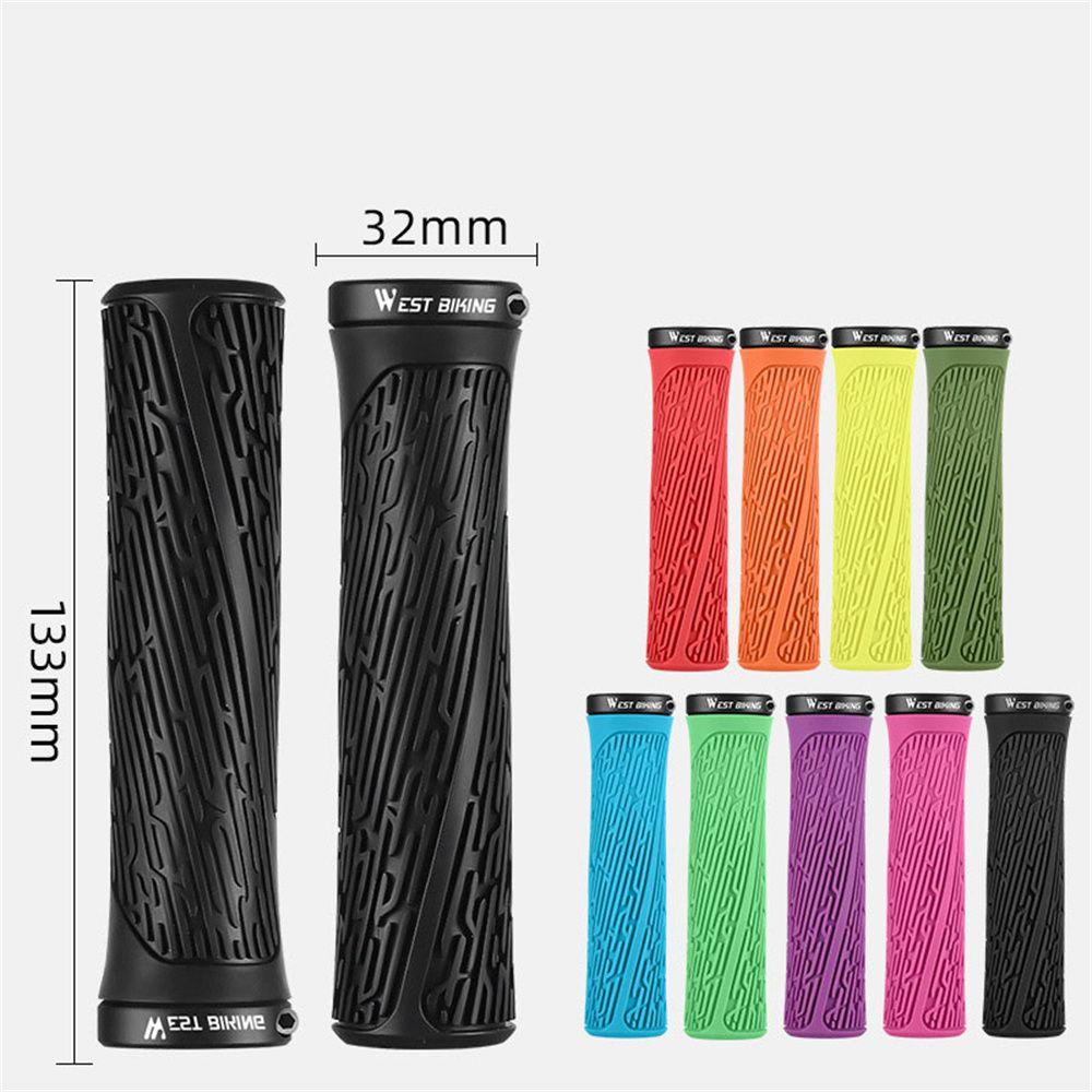 Lanfy Sepeda Grips 1pasang Anti-Slip Bersepeda Ergonomis Sepeda Accessori MTB Penutup Stang Jalan