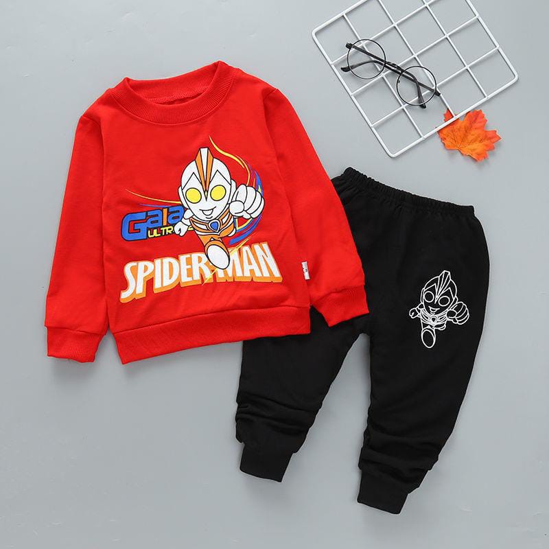 (LAKI) Setelan Ariel Kids 1-5 tahun / Set Sweater Jogger Baju Anak Joger Cowok Bahan Kaos IMPORT