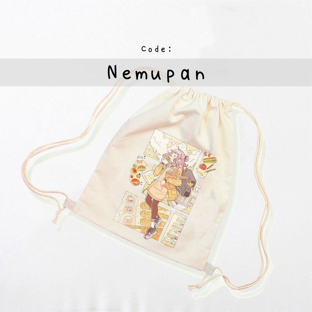 ToteBag &amp; StringBag ANIME printed || Animasi || tote jepang #TOAN