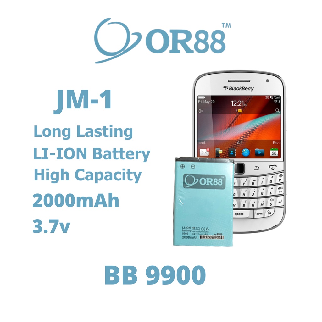 Batre Baterai Battery Double Power/IC BlackBerry 9900 JM-1