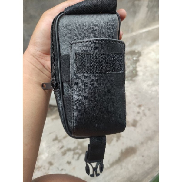 Sarung Tempat Hp Pinggang Tas Dompet Handphone Pinggang Doble Slot Pouch hp Pria