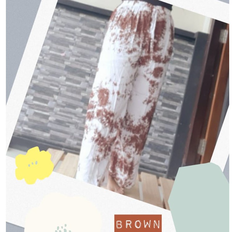 kulot tiedye rayon bali