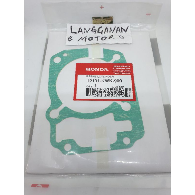 NEW PAKING GASKET BAWAH BLOK BLOCK SEHER NEW MEGA PRO VERZA CRF 150 ORI 100%