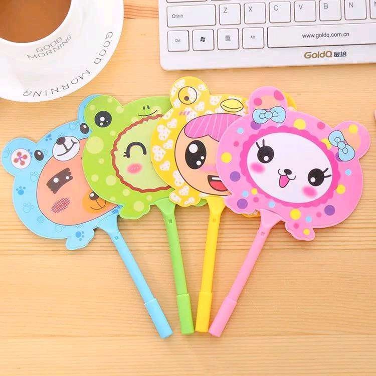 Pulpen Kipas Karakter Lucu Pena Alat Tulis