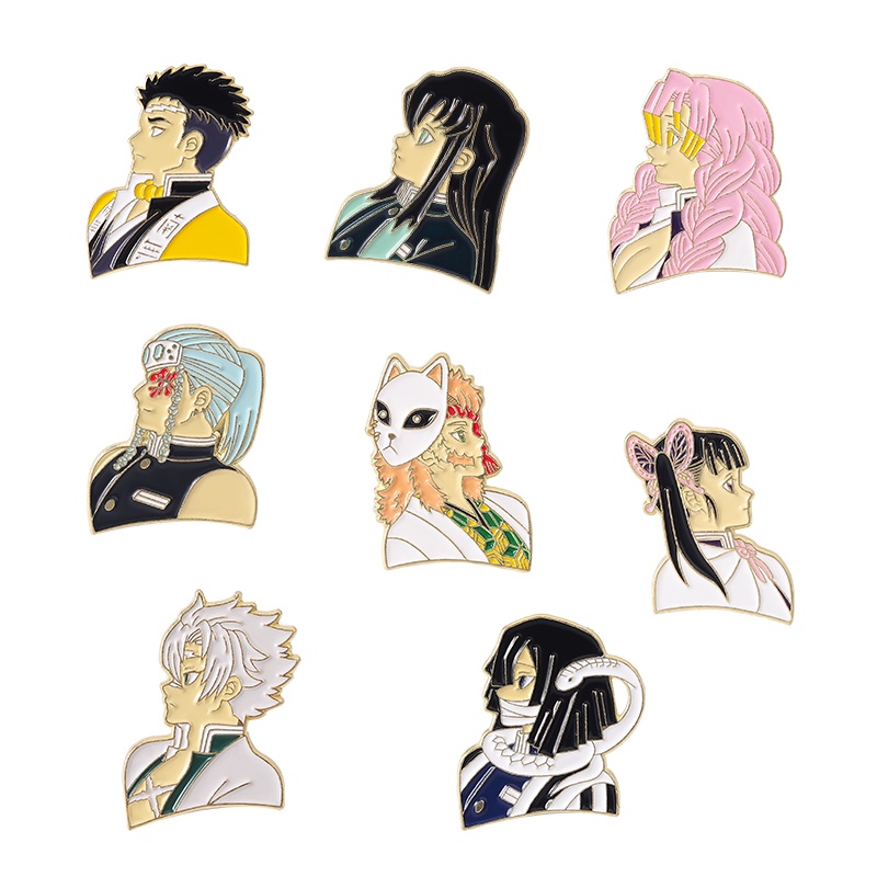 Qihe Bros Pin Enamel Karakter Anime Untuk Aksesoris Tas Ransel / Pakaian