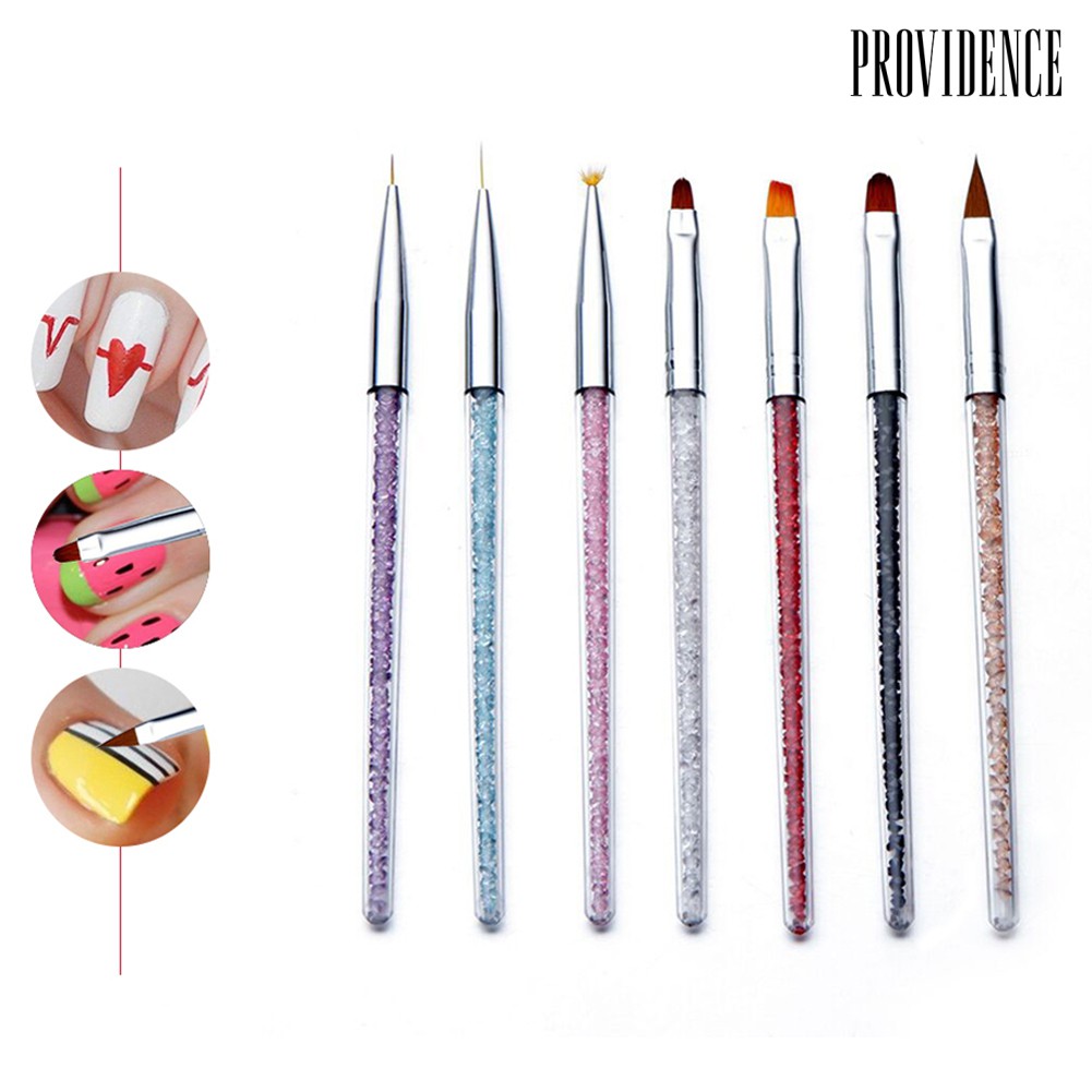 Providence Rhinestone Handle Nail Art UV Gel Polish Painting Drawing Pen DIY Manicure Tool