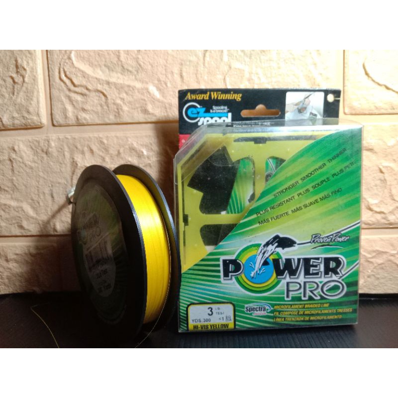 PE spectra power pro 3Lb 300yd yellow