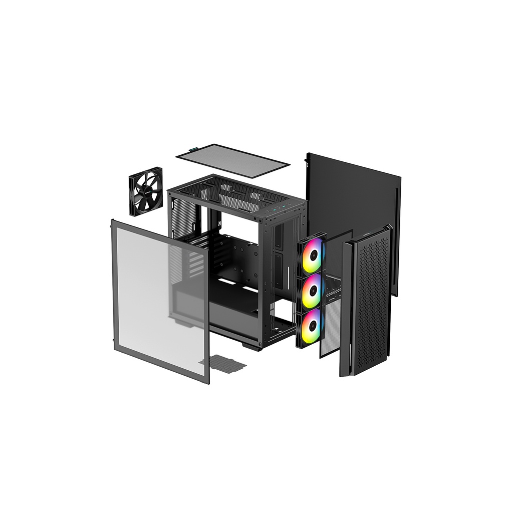 Deepcool CG560 + 3 Fan ARGB Mid Tower Casing PC