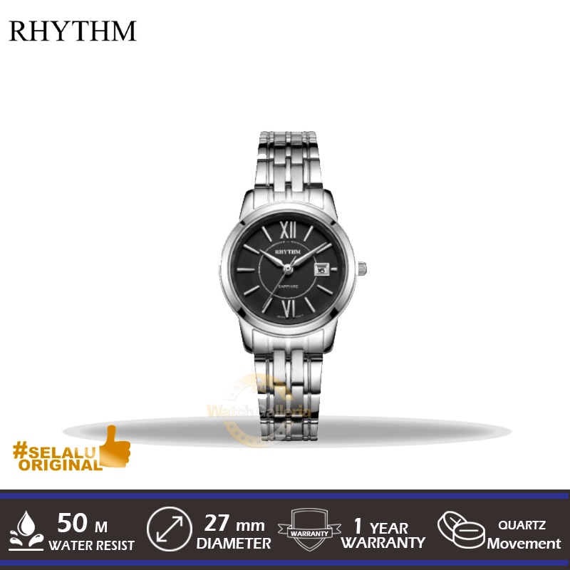 Jam Tangan Analog Ladies RHYTHM G1304S02 Original Murah
