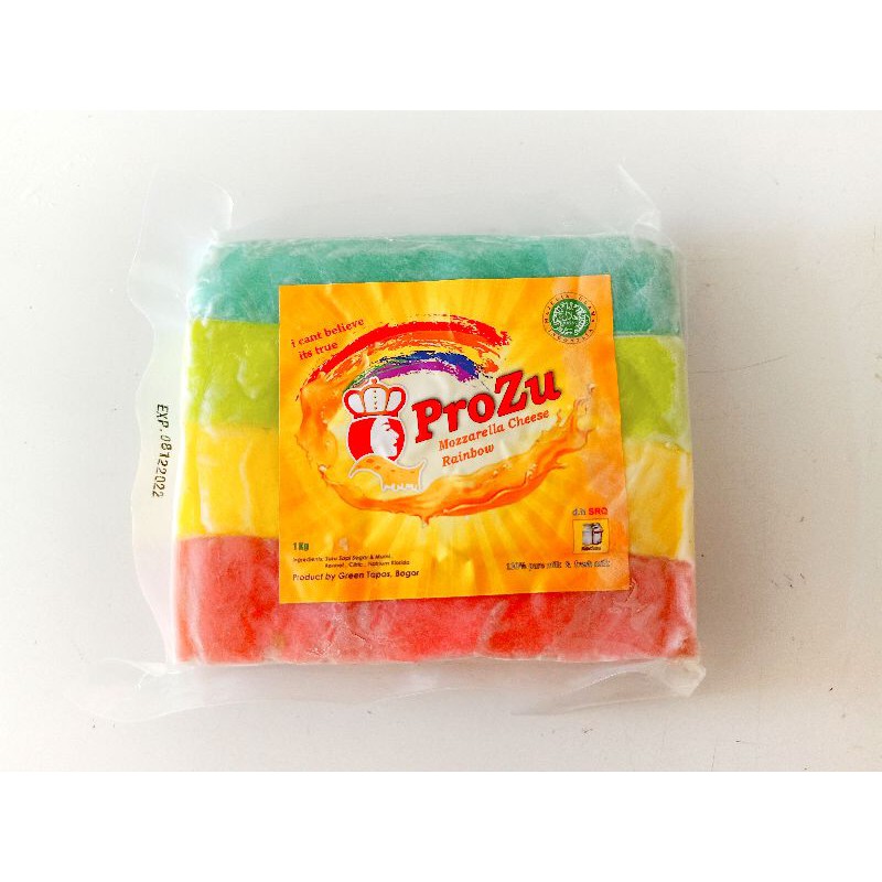 Keju Mozarella 250 gram RainBow Cheese yang meleleh Dan mulur