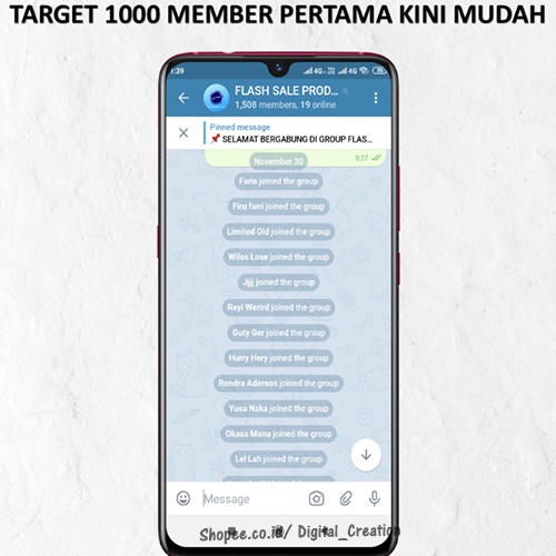 Optimasi Telegram Group Marketing - Teknik Membangun Kolam Prospek | Materi Ebook