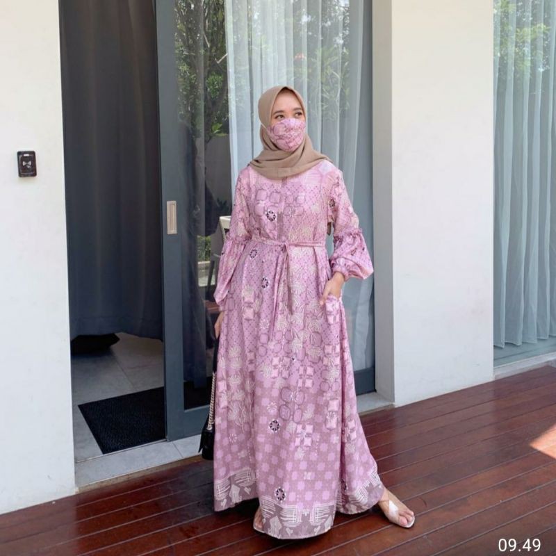 Dress printing Dania by Dewihijab Apparel FREE MASKER PRINTING  | BISA REQUEST SIZE XXXL