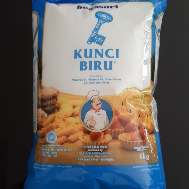 

Tepung Terigu Kunci Biru Premium 1kg