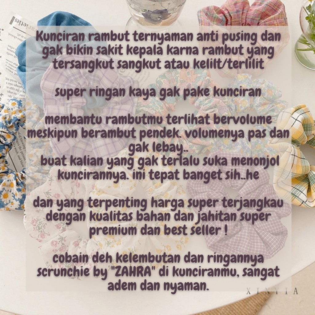 Aksesoris Ikat Tali Kuncir Rambut Scrunchie Hijab Korea Murah