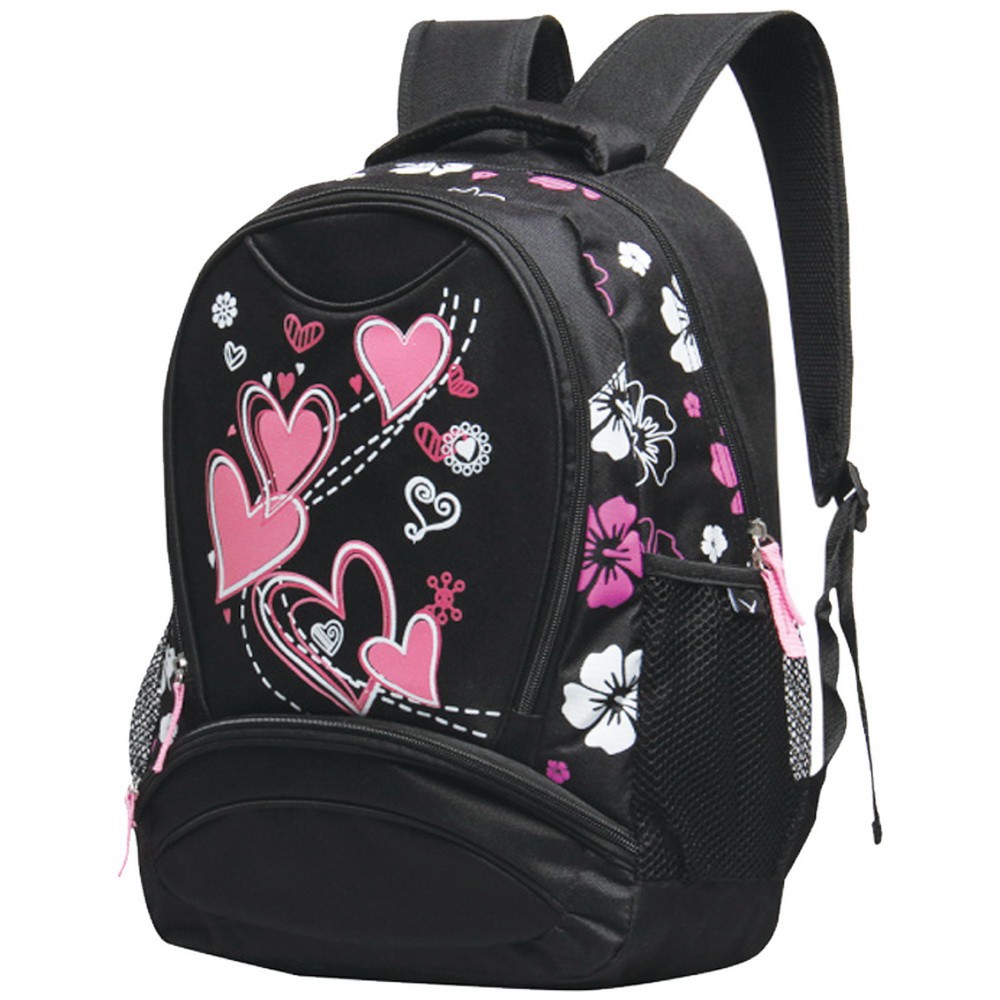 tas anak perempuan B3 tas sekolah anak cewek - tas anak sd-smp-sma-smk - tas anak warna hitam motif