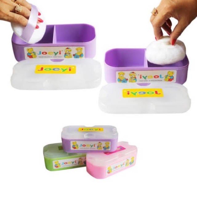 MOMS_ Tempat Bedak Bayi Flower Cart's  2in1//SINGLE ANTI PECAH