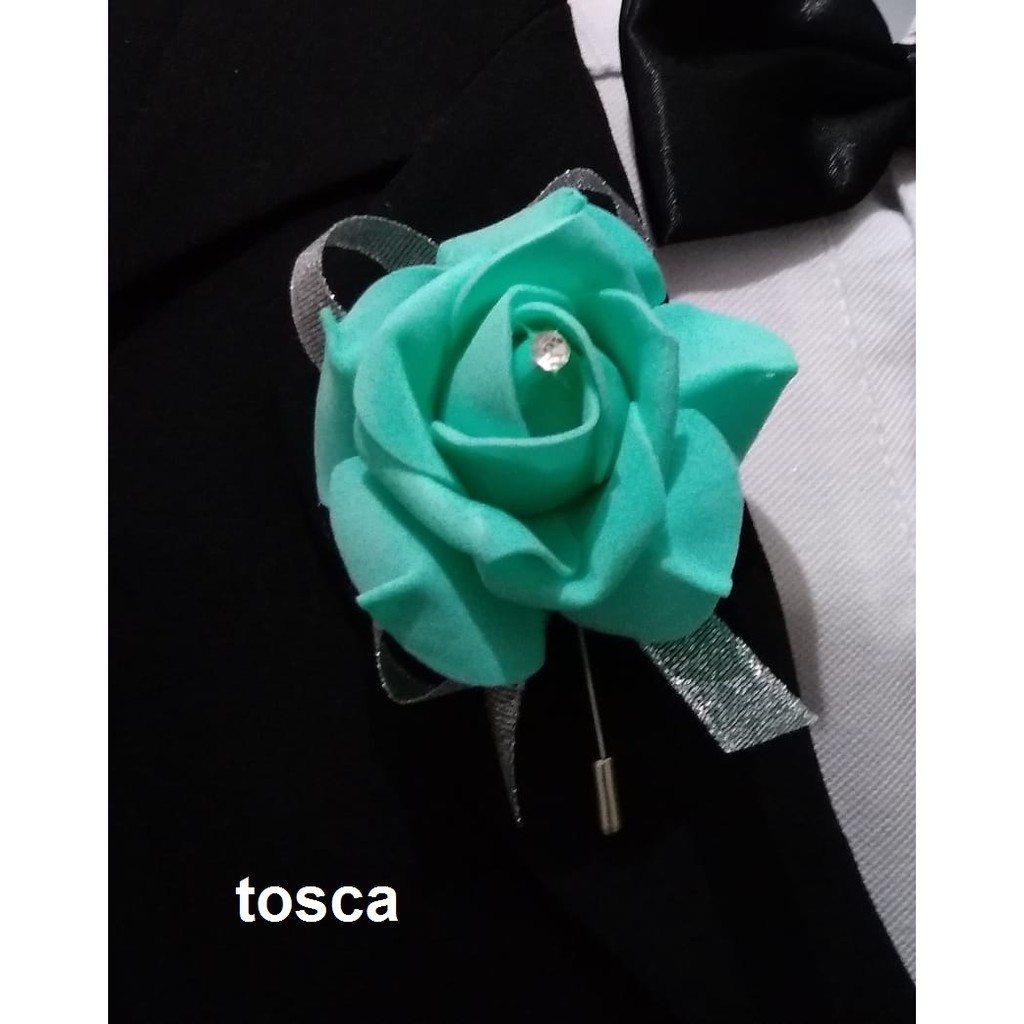 606 Corsage Aneka Warna pengantin laki-laki Korsase pin tusuk