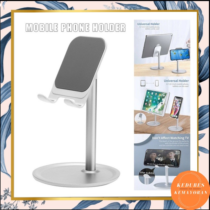 Phone Universal Penyangga Desktop Stand Holder Henpon Rack for Aluminum Alloy Standing [KK]