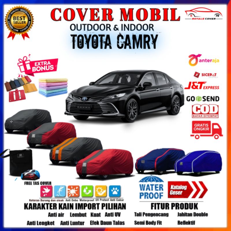 Cover Mobil Sedan Camry / Sarung Mobil Toyota Camry Selimut Warna Tutup Mantel Pelindung Outdoor