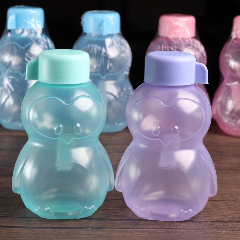 BOTOL AIR MINUM PINGUIN / HELLOKITTY 300ML dan 350 ml Tutup Fliptop atau Putar / SOUVERNIR ULANGTAHUN MURAH