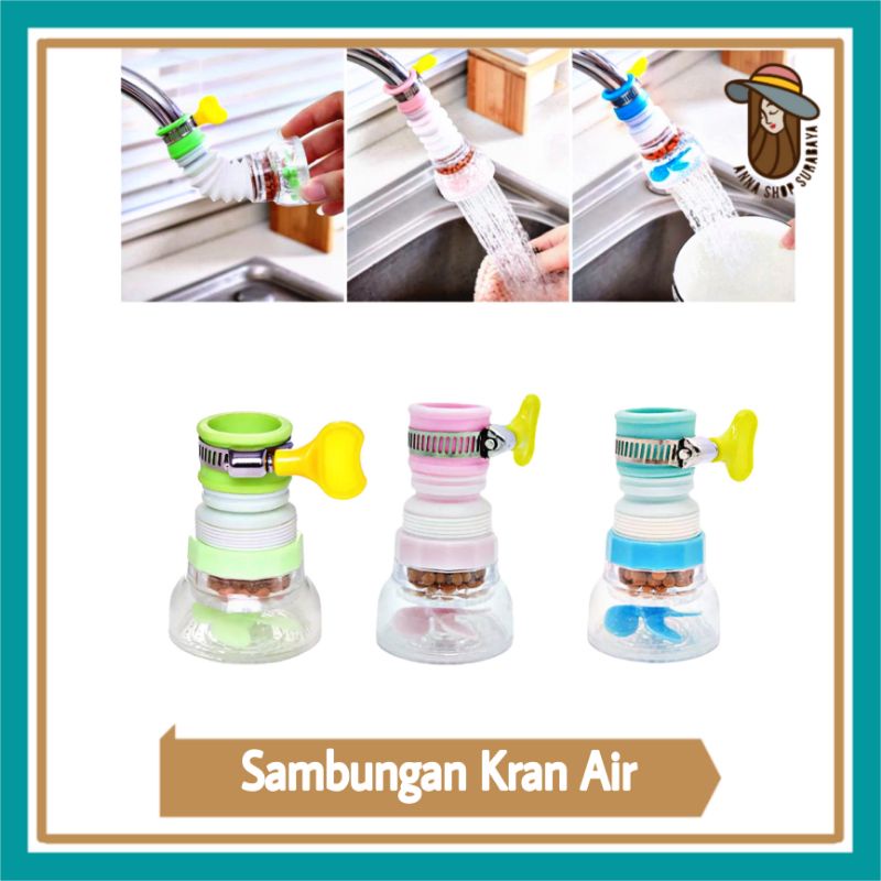 Saringan Air Faucet Flash / Sambungan Kran Flexible Filter Air