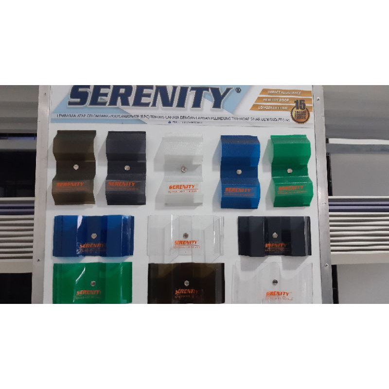Atap Polycarbonate Merk Serenity 0,8 mm