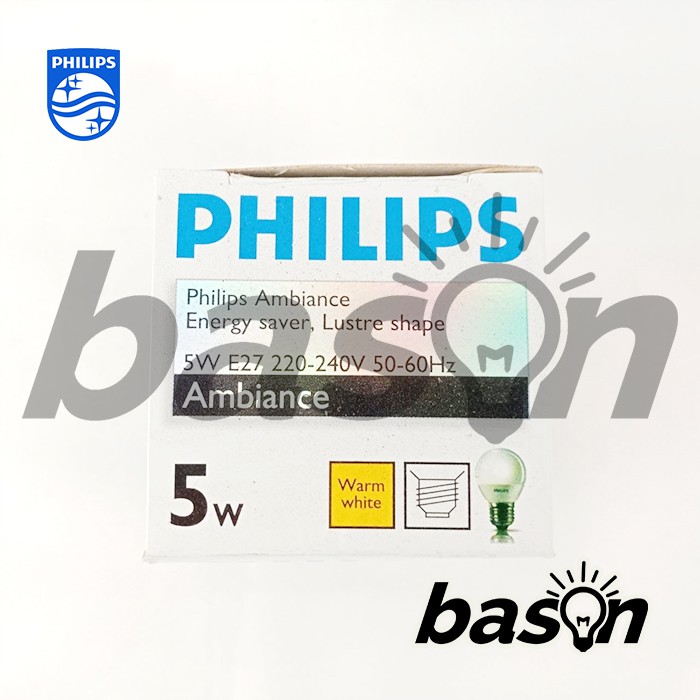 PHILIPS Ambiance Lustre P45 5W E27 - Cahaya Kuning