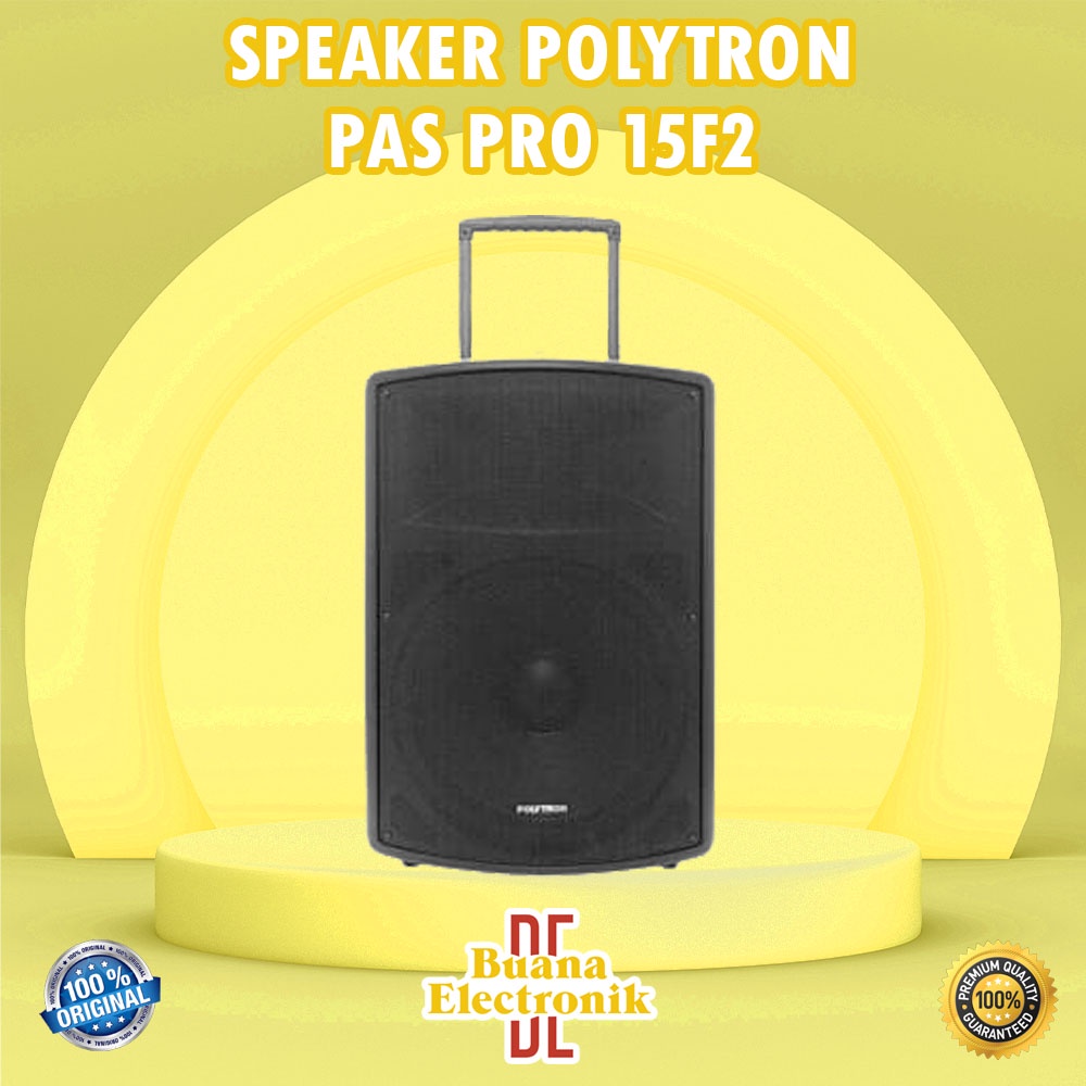 SPEAKER INDOOR OUTDOOR PORTABLE POLYTRON PAS PRO 15F3 (FREE 2 MIC WIRELESS)
