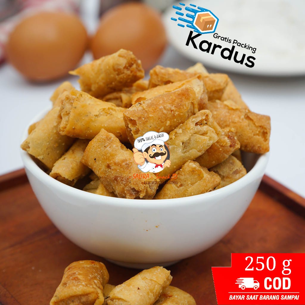 

SUMPIA UDANG 250g / ASLI UDANG SUMPIA - Salira Snack PREMIUM | jajanan murah jajanan jadul camilan termurah makanan ringan cemilan sehat snack kiloan