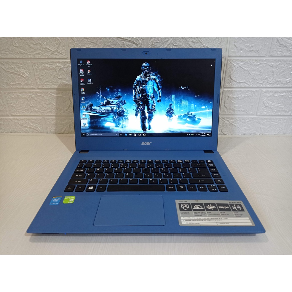 Acer 473G Core i5 RAM 8GB SSD HDD VGA Nvidia 920m Laptop Bekas Second Gaming Desain Murah not i3 i7