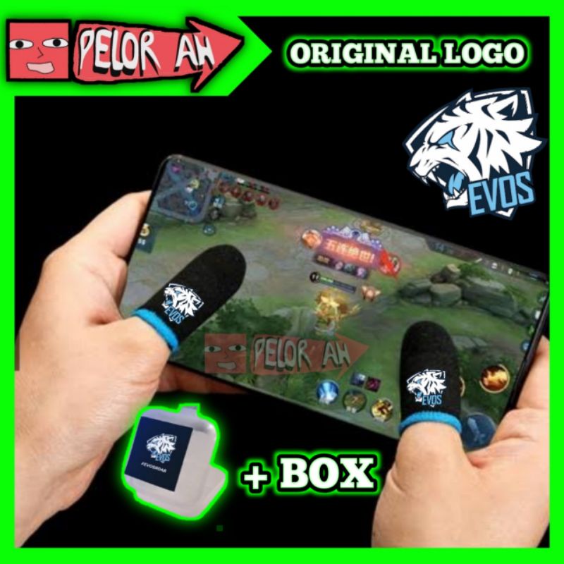 SARUNG JEMPOL GAMING EVOS MURAH | SARUNG JARI JEMPOL EVOS BTR RRQ ORIGINAL GAMING FF ML PUBG