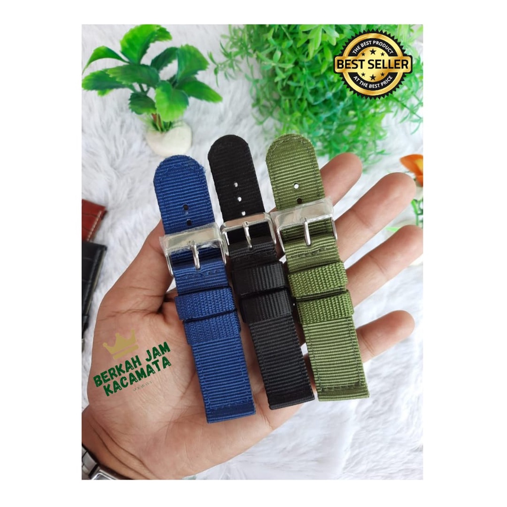 Srap jam tali kanvas.SM/Strap kanvas Nylon strap/strap jam tangan berbahan kanfas/tali jam tangan ka