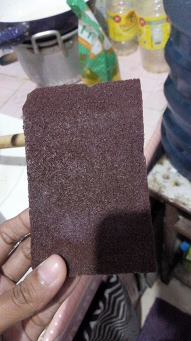 Spons Ajaib Coklat Anti Kerak Tebal Bkn Tipis