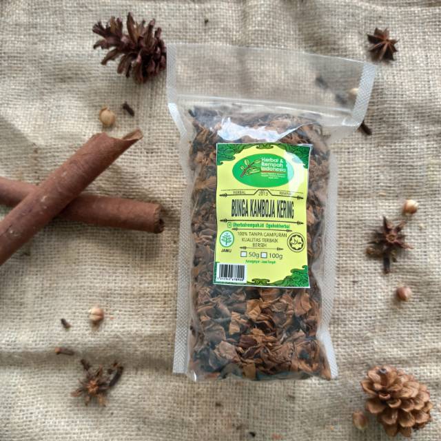 

Bunga Kamboja Kering - 100 GR / REMPAH / JSR / 100% MURNI