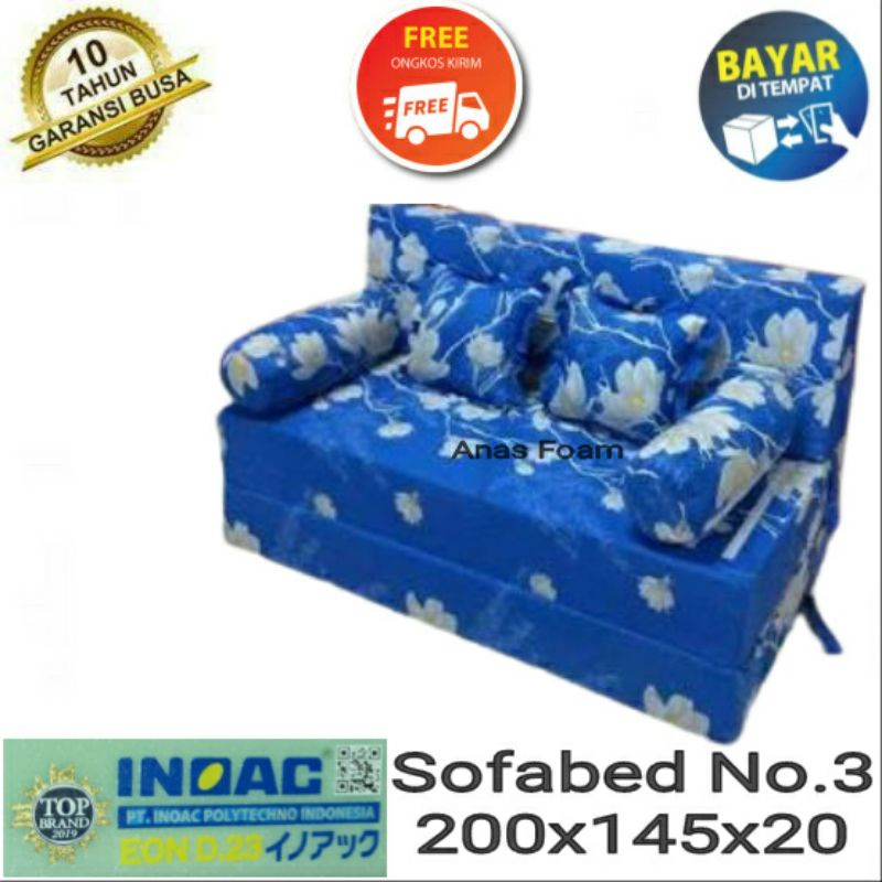 Sofabed Inoac Ukuran 200x145x20cm/Sofabed Inoac Bergaransi/Sofabed Inoac