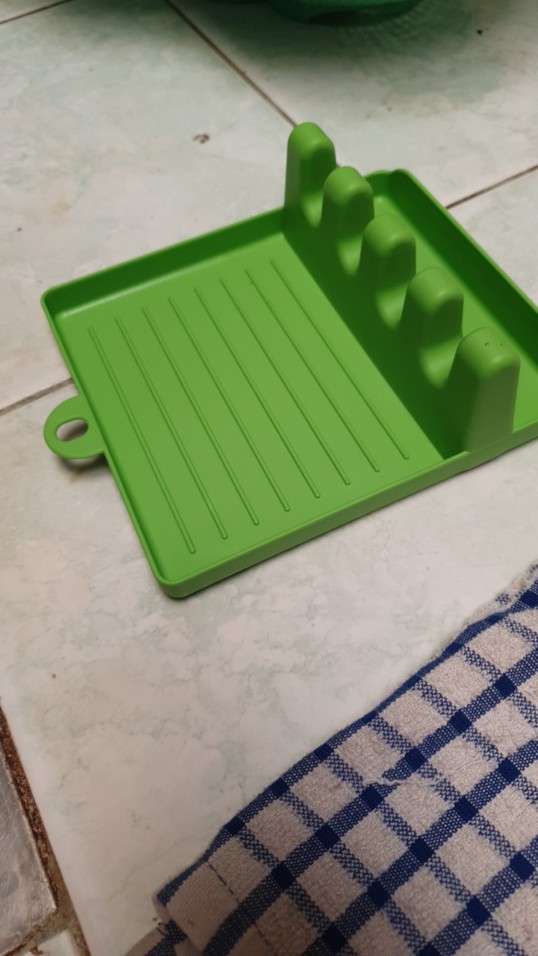 Dapurcantik Tatakan Tutup Panci Sodet Spatula Holder Alat Masak Rak Dapur Kitchen Rack - Hldr