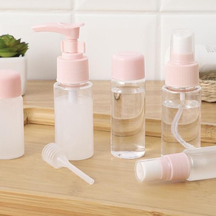 BS945 Travel Toiletries Kit 5 in 1 / Set Isi 5 Botol Plastik Kosong