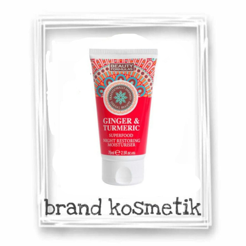 Jual Beauty Formulas Ginger & Turmeric Night Restoring Moisturiser