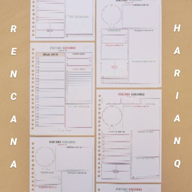 

Rencana Harianku | Refill Binder Daily Planner series by binner.id