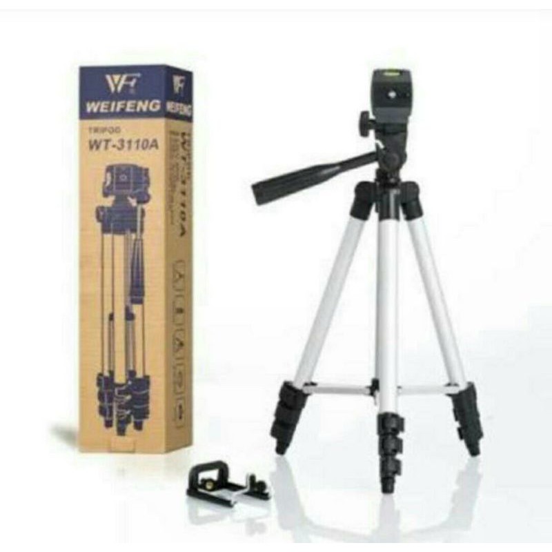 Tripod Hp Weifeng Tipe 3110 Free Holder U + Sarung / Tripod Kamera Stand Universal