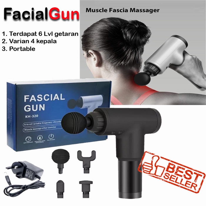 BISA COD Alat Pijat Massage Gun Muscle Massager Portable Massage Device Massage - Fascial Gun Massager Pijat Pembentuk Otot Muscle Electric - Pocket Massage Gun -Alat Pijat Elektrik - Alat Pijat Elektrik Pundak Punggung Tangan Massage Facial Gun