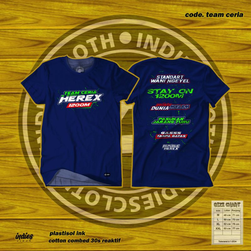 Kaos Team Ceria Herex 1200M | Kaos Racing | Kaos Herex Ceria | Kaos Team Herex